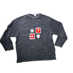 Tweety Bird Fleece Vtg XL Sweatshirt Christmas Winter Warner Bros Studio Store